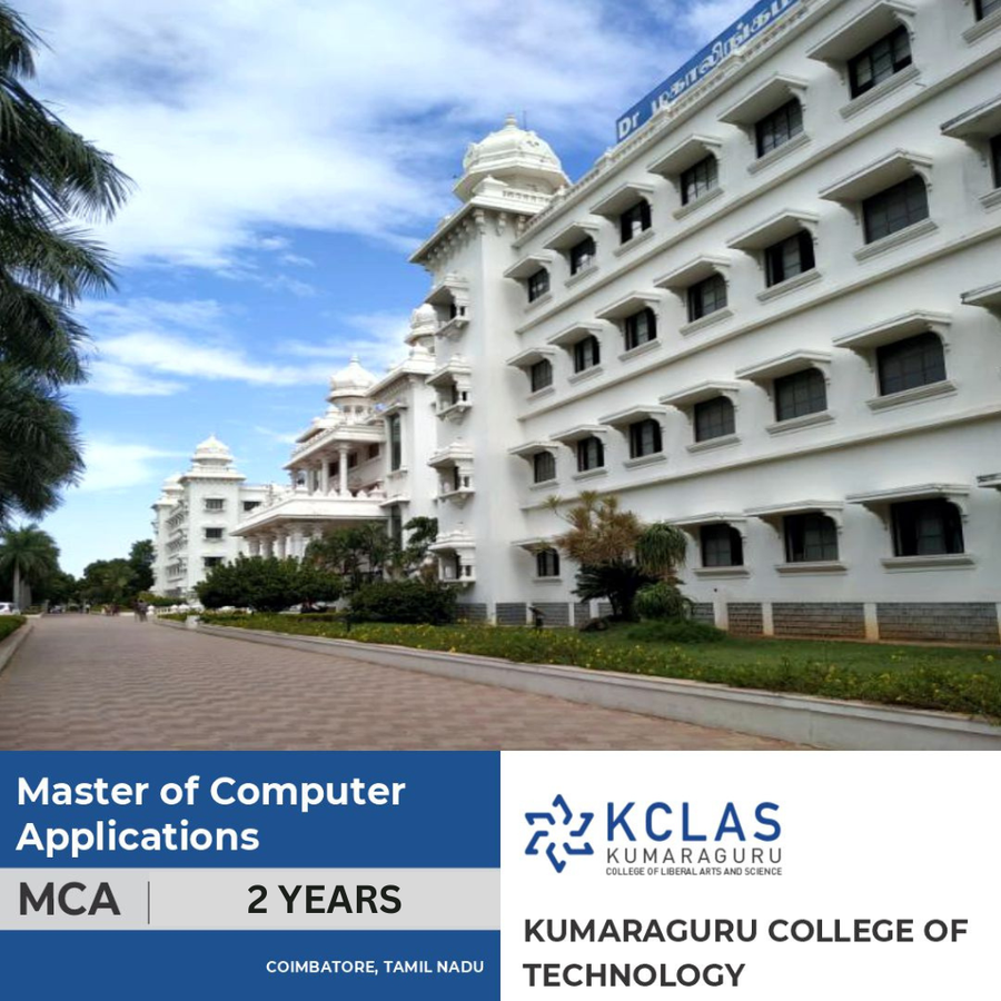 Master of Computer Applications [M.C.A] at Kumaraguru College of Technology - Kct, Coimbatore